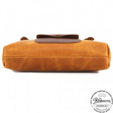 Кожаный рюкзак "Vogue" (рыжий крейзи)